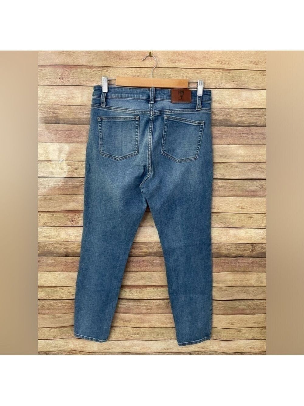 Free People Frye Women’s Medium Wash High Waist Straight Leg Jeans Size: 10